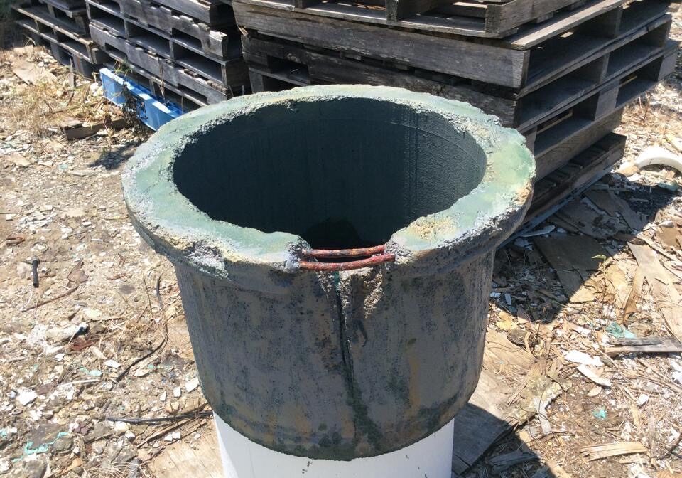 発泡スチロールで造形した井戸