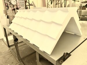 発泡スチロール擬似瓦（45度）