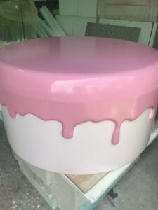 発泡スチロールオブジェケーキ