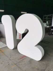 周年イベント巨大文字カット